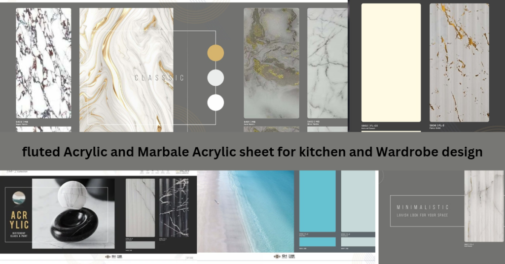 Acrylic sheet
Acrylic sheet for kitchen design
Fluted acrylic sheet for wardrobe 

