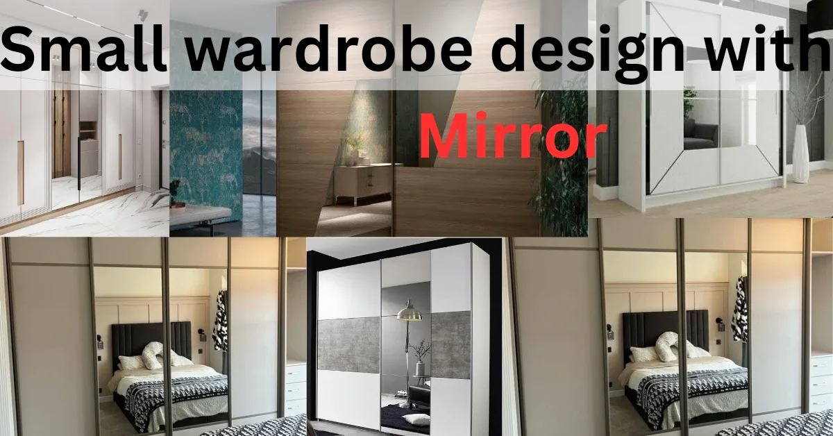 small wardrobe design with mirror